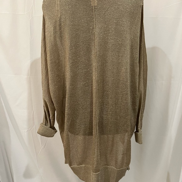 Michael Kors metallic gold sweater size S/M‎ - Picture 4 of 6